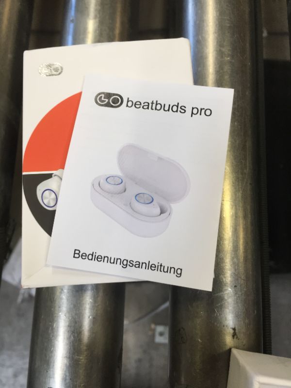 Photo 4 of Beatbuds Pro, Beatbuds Pro Wireless Earbuds, Best Buds Pro, Best Buds Pro Wireless Earbuds, Wave Sound Wireless Earbuds, Powerful Extra Bass 5.0 Wireless Bluetooth, Comfort and Durability, (White)
