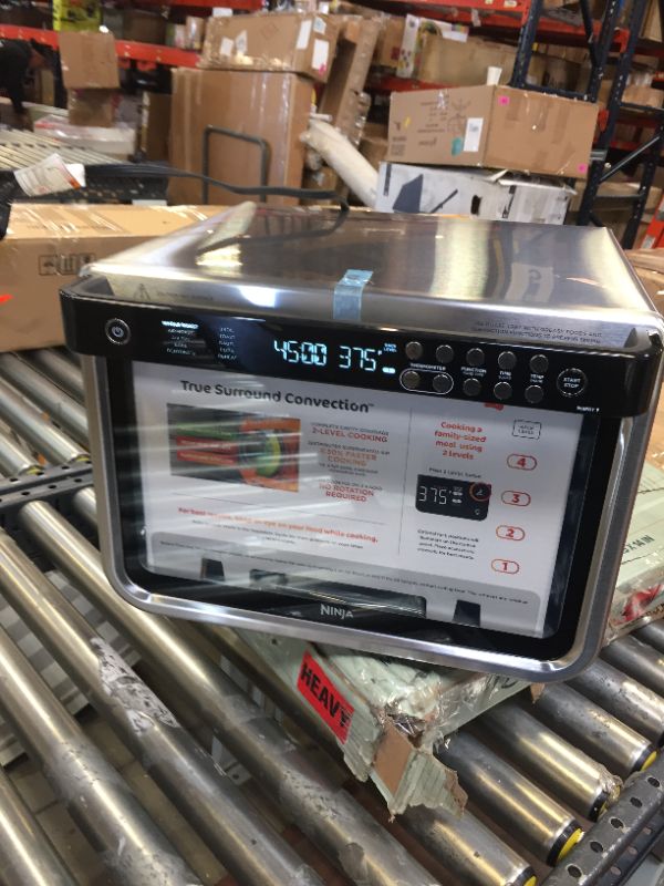 Photo 1 of Ninja DT251 Foodi 10-in-1 Smart XL Air Fry Oven, Bake, Broil, Toast, Air Fry, Air Roast, Digital Toaster, Smart Thermometer, True Surround Convection, includes Recipe Book, 1800 Watts, Steel Finish
