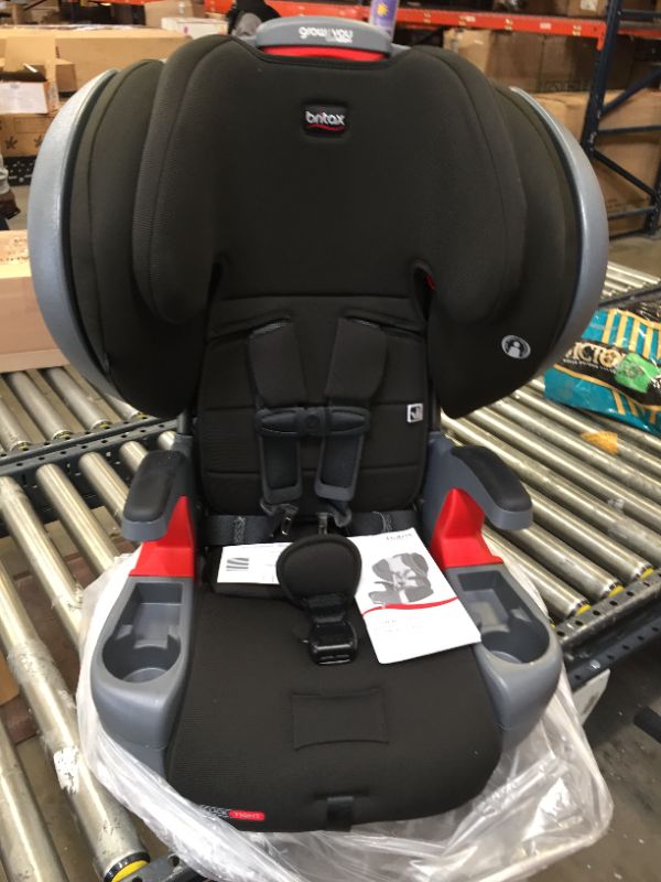 Photo 4 of Britax Grow with You ClickTight Plus Harness-2-Booster Car Seat, Jet Safewash Fabric