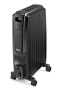 Photo 1 of De'Longhi Oil-Filled Radiator Space Heater, Quiet 1500W, Adjustable Thermostat, 3 Heat Settings, Timer, Energy Saving, Safety Features (B07WSJZH1G)