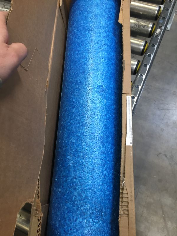 Photo 1 of Amazon Basics High-Density Round Foam Roller for Exercise and Recovery - 24-inch, Blue