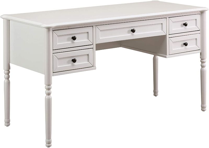 Photo 1 of Amazon Brand – Ravenna Home Sullivan Modern Desk, 54.5"W, White
