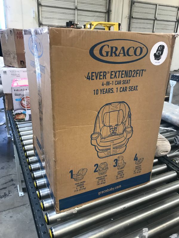 Photo 1 of Graco 4Ever Extend2Fit 4-in-1 Convertible Car Seat, Clove White