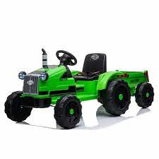 Photo 1 of Kids Ride on Car, LEADZM LZ-9959 Toy Tractor with Trailer, 3 Gear Shift Ground Loader Ride On with LED Lights and MP3 Player, Perfect for Boys and Girls Gift