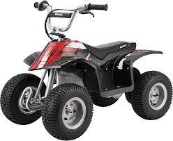 Photo 1 of Razor Dirt Quad - 24V Electric 4-Wheeler ATV - Twist-Grip Variable-Speed Acceleration Control, Hand-Operated Disc Brake, 12" Knobby Air-Filled Tires