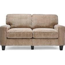 Photo 1 of 61" Palisades Loveseat Flagstone Beige - Serta