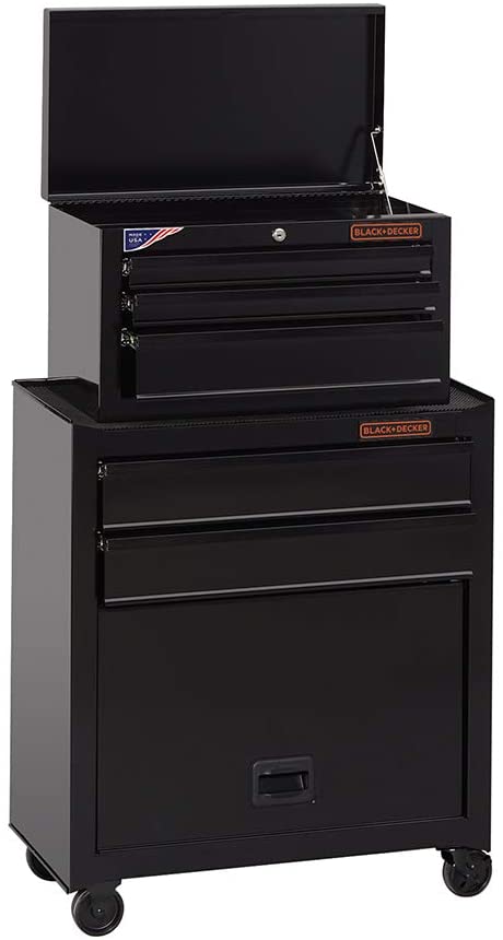 Photo 1 of beyond by BLACK+DECKER Tool Chest / Tool Cabinet, 26-Inch, Steel, 5-Drawers, Ball-Bearing (BDST98376BKAEV)
