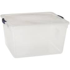 Photo 1 of 2 PACK BUNDLE Rubbermaid 71 Qt. Cleverstore Clear Tote
