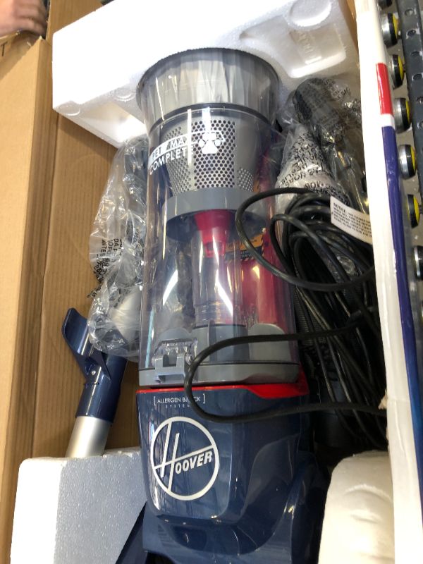 Photo 5 of Hoover MAXLife Pet Max Complete, Bagless Upright Vacuum Cleaner, For Carpet and Hard Floor, UH74110, Blue Pearl
