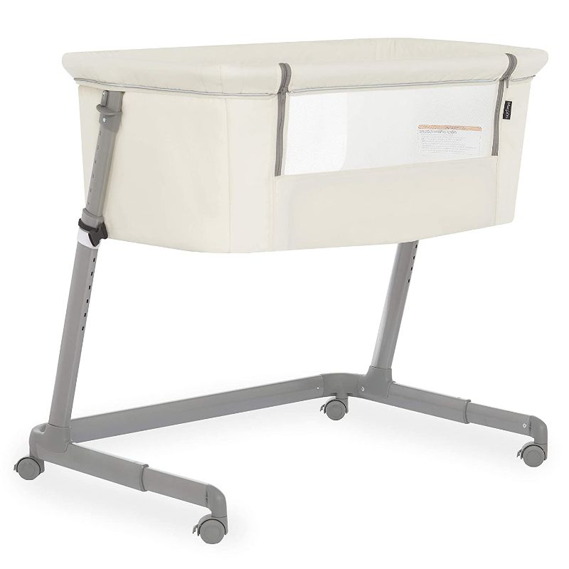 Photo 1 of Dream On Me Seashell Bassinet & Bedside Sleeper in Pearl
