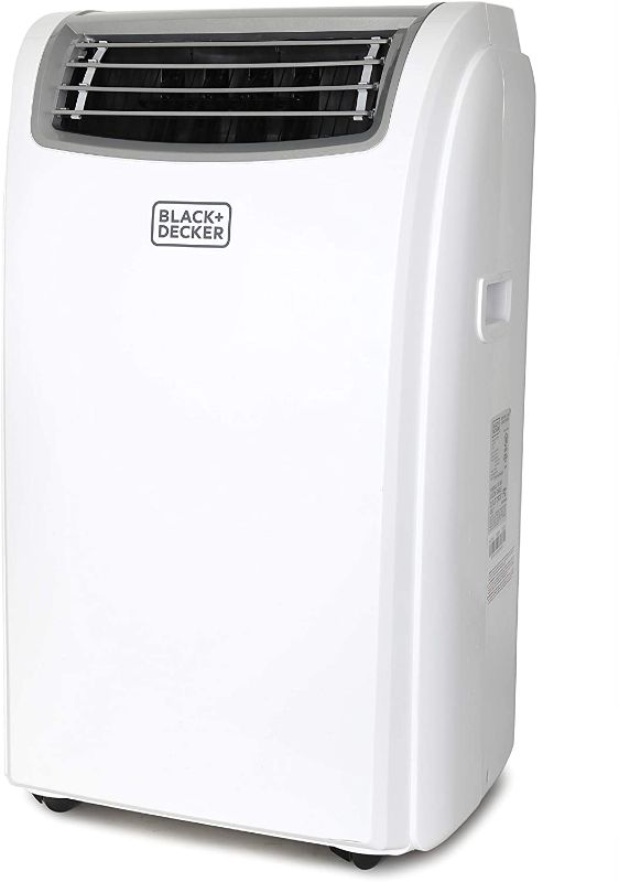 Photo 1 of BLACK+DECKER 5,950 BTU DOE (12,000 BTU ASHRAE) Portable Air Conditioner with Remote Control, White

