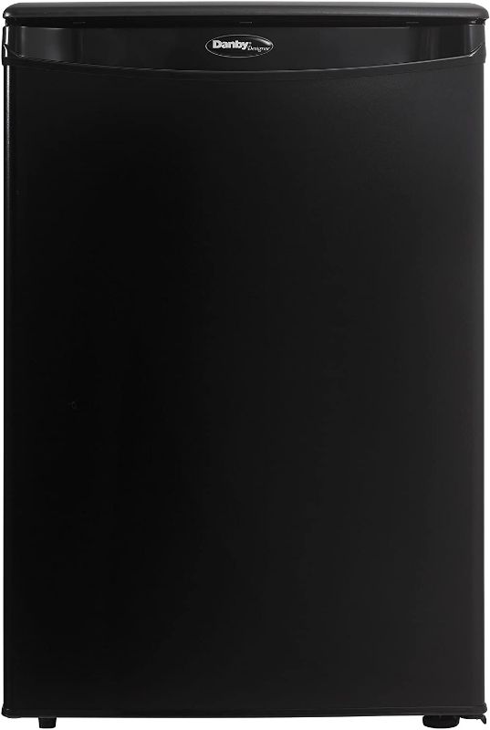 Photo 1 of Danby DAR026A1BDD-6 2.6 Cu.Ft. Mini Fridge, Compact Refrigerator for Bedroom, Office, bar, countertop, E-Star Rated in Black
