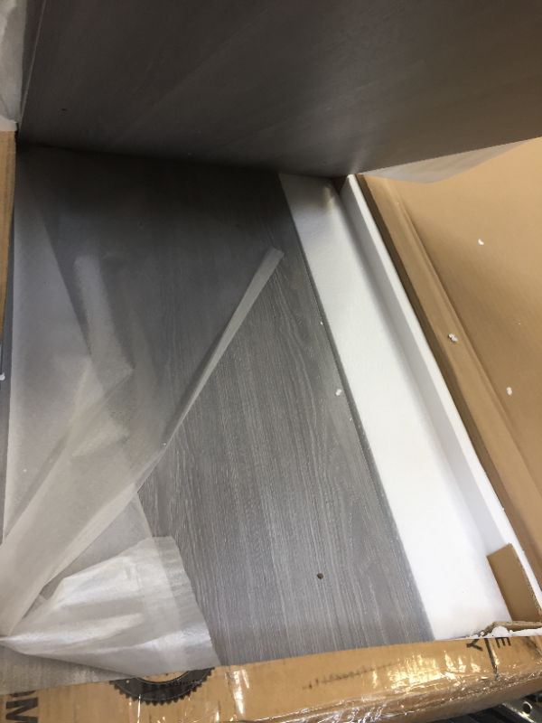 Photo 1 of Techni Mobili Functional Storage L-Shaped Computer Desk, Grey BOX 2 OF 2 