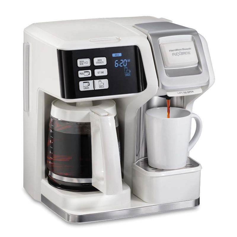 Photo 1 of Hamilton Beach FlexBrew Trio Coffee Maker, White