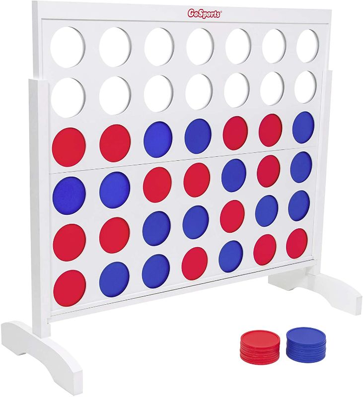 Photo 1 of GoSports 4 Foot Width Giant Portable 4 in a Row Game - Huge Size with Carry Case and Rules
