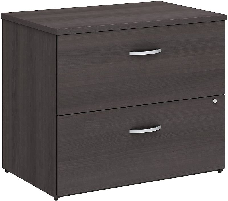 Photo 1 of Bush Business Furniture Studio C Lateral File Cabinet in Storm Gray
