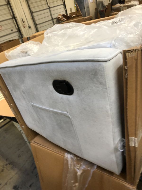 Photo 1 of Evolur Raleigh Basic Glider, Recliner and Rocker in Grey
