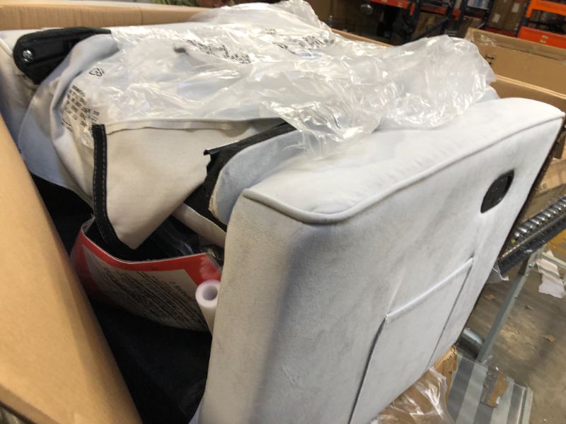 Photo 1 of Evolur Raleigh Basic Glider, Recliner and Rocker in Grey
