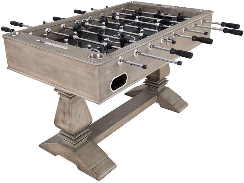Photo 1 of Hathaway Montecito 55-in Premium Competition Foosball Table, Arcade Table Soccer for Game Rooms, Includes (2) Foosballs and - Driftwood
BOX 1 OF 2 TOP PEICE ONLY WITH MISCELLANEOUS  PEICES 