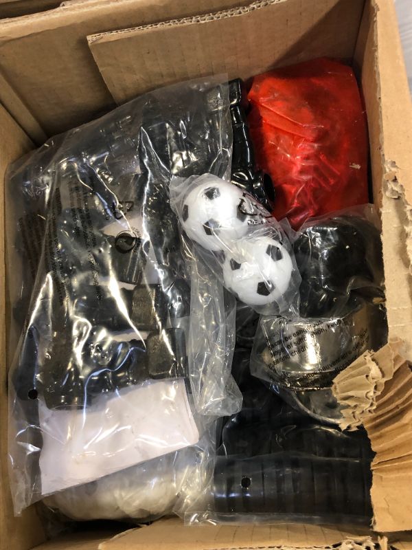 Photo 4 of Hathaway Montecito 55-in Premium Competition Foosball Table, Arcade Table Soccer for Game Rooms, Includes (2) Foosballs and - Driftwood
BOX 1 OF 2 TOP PEICE ONLY WITH MISCELLANEOUS  PEICES 