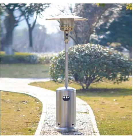 Photo 1 of 48000 BTU Stainless Steel Patio Heater--brown color 
