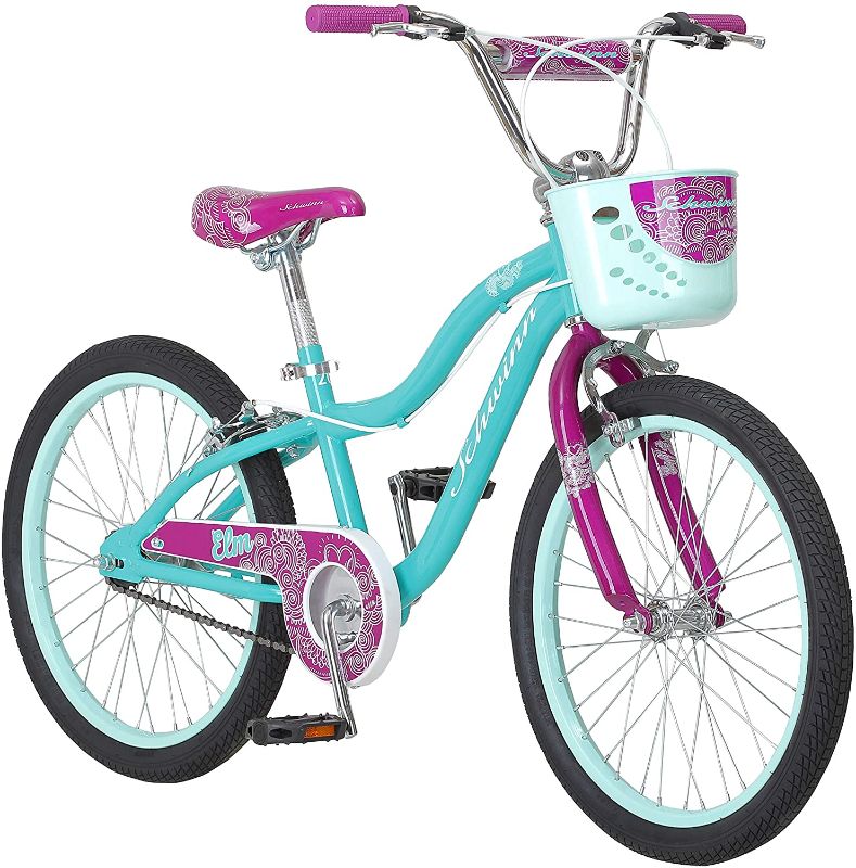 Photo 1 of Schwinn Elm Girls Bike for Toddlers and Kids,  20 inch wheels for Ages 2 Years and Up, Pink, Purple or Teal, Balance or Training Wheels, Adjustable Seat
