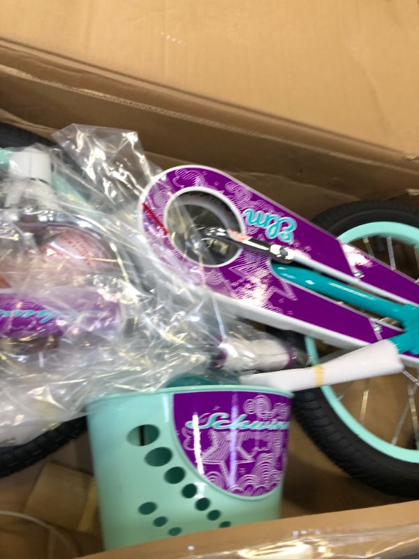 Photo 1 of Schwinn Elm Girls Bike for Toddlers and Kids,16 inch wheels for Ages 2 Years and Up, Pink, Purple or Teal, Balance or Training Wheels, Adjustable Seat
