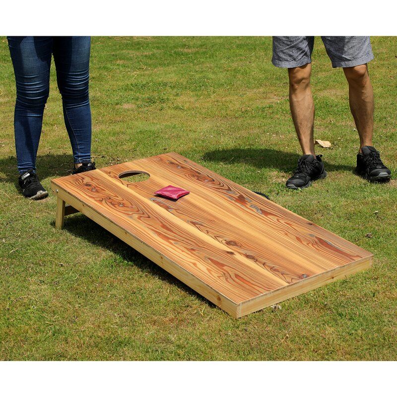 Photo 1 of 2' x 4' Solid Wood Cornhole Set
