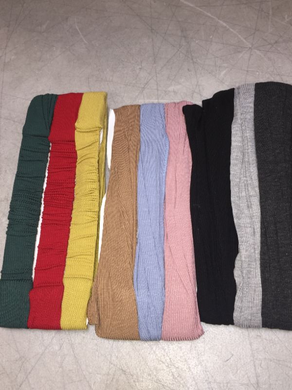 Photo 1 of 9 pcs total variety color headbands 