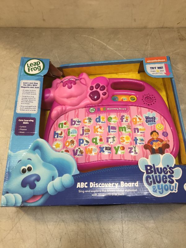 Photo 2 of LeapFrog Blue's Clues and You ABC Discovery Board Magenta