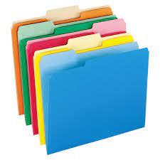 Photo 1 of Pendaflex Two-Tone File Folders, Letter, 1/3 Cut, Assorted Colors, pk of 100