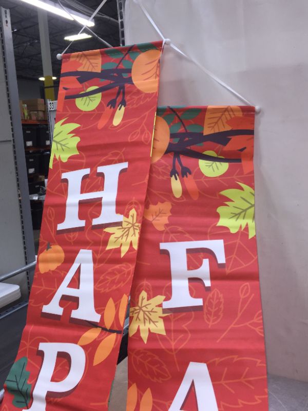 Photo 3 of Fall decor - Happy fall 2 pcs banners 