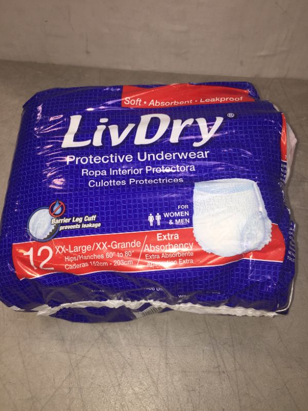 Photo 2 of LivDry Adult XXL Incontinence Underwear