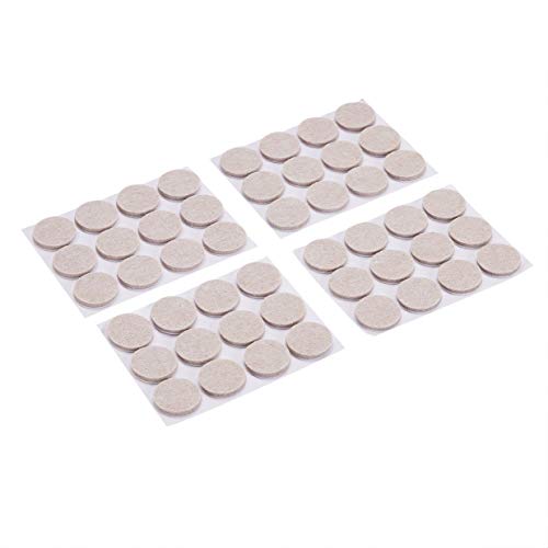 Photo 1 of Amazon Basics Round Felt Furniture Pads, Linen, 1'', 48 pcs ( 2 bags ) ( factory sealed ) 