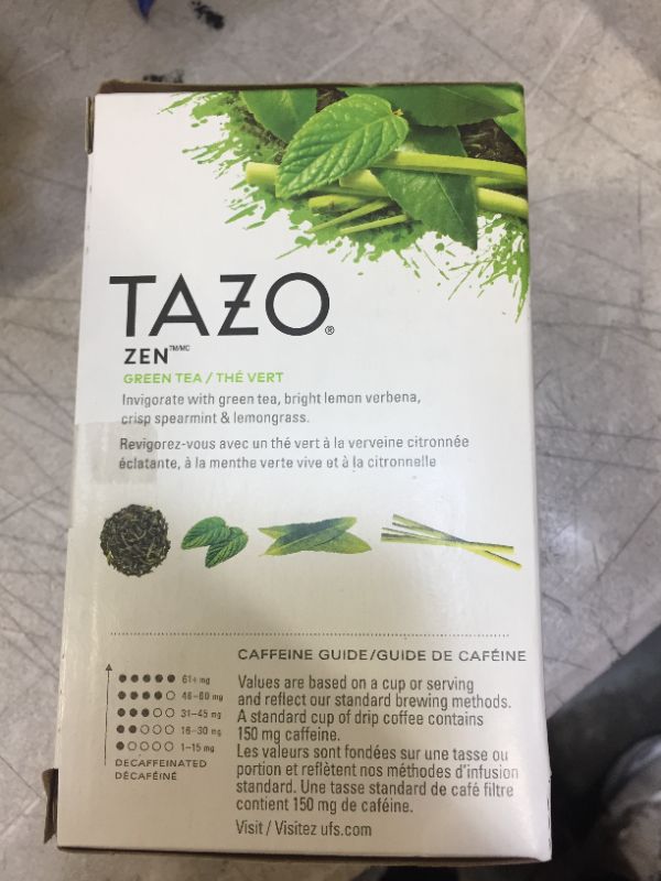 Photo 2 of  Tazo Zen Tea Green 24/BX exp JAN 2022