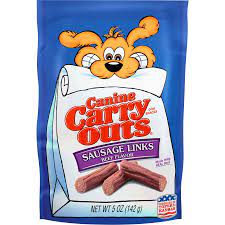 Photo 1 of  Canine Carry Outs Sausage Links, Beef Flavor Dog Snacks, 5-Ounce 3 PACKS EXP- 04/2022