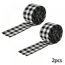 Photo 1 of 2 pack 2 rolls each black and white 2.5 X 236 inch ribbon 