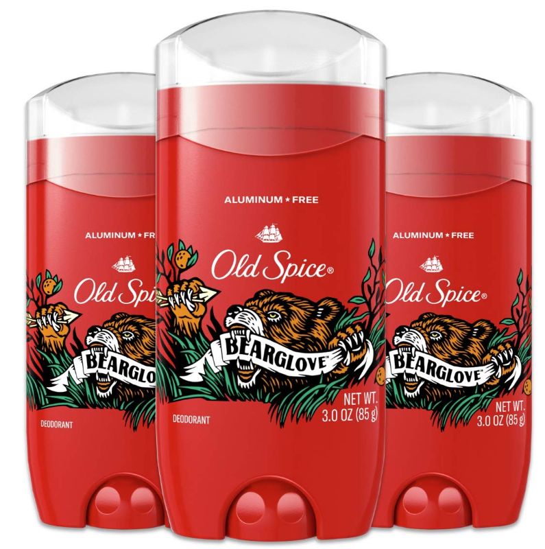Photo 1 of 
Old Spice Aluminum Free Deodorant for Men with 48 Hour Protection, Bearglove Scent, 3 Oz, Pack Of 3