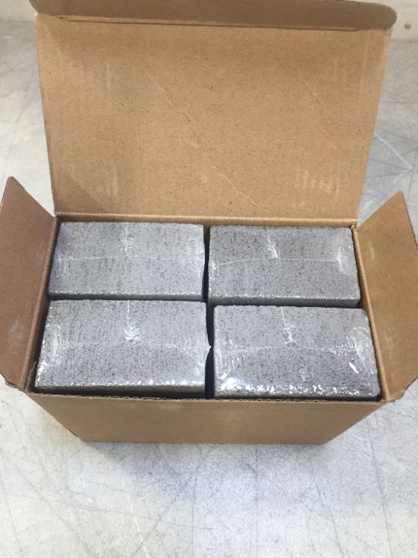 Photo 1 of 4 Pack Gray Pumice Grill Stone Cleaning Brick, Pumice Stone Cleaning Block for Cleaning Grills Pans, Sanitizes Restaurant Flat Top Grills, Griddles