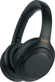 Photo 1 of Sony - WH-1000XM4 Wireless Noise-Cancelling Over-the-Ear Headphones - Black