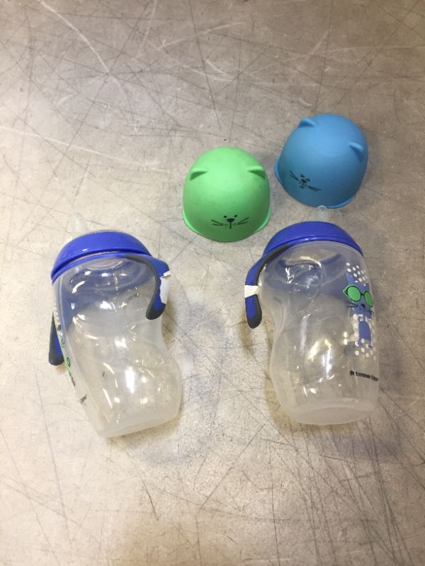 Photo 1 of 2 pack sippy cups with lids - small scratches 