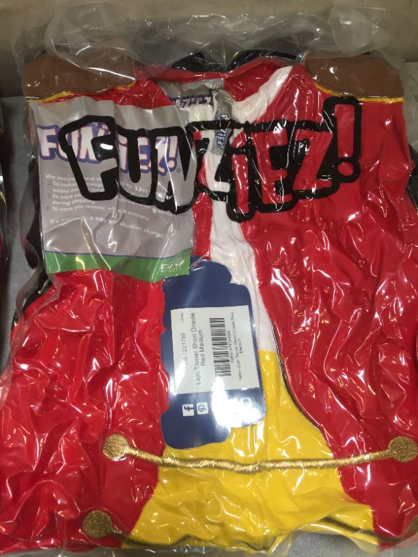 Photo 1 of (2 PACKS) FUNZIEZ! Lion Tamer Slim Fit Costume Pajamas - Short Romper One Piece Novelty Circus Ring Leader Costume (Red, MEDIUM)