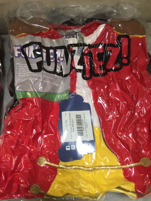 Photo 2 of (2 PACKS) FUNZIEZ! Lion Tamer Slim Fit Costume Pajamas - Short Romper One Piece Novelty Circus Ring Leader Costume (Red, MEDIUM)