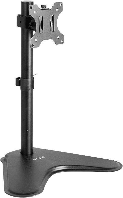 Photo 1 of VIVO Single 13 to 32 inch Monitor Desk Stand, Freestanding VESA Steel Mount Base, Adjustable Height, Tilt, Swivel, Rotation, Black STAND-V001H
