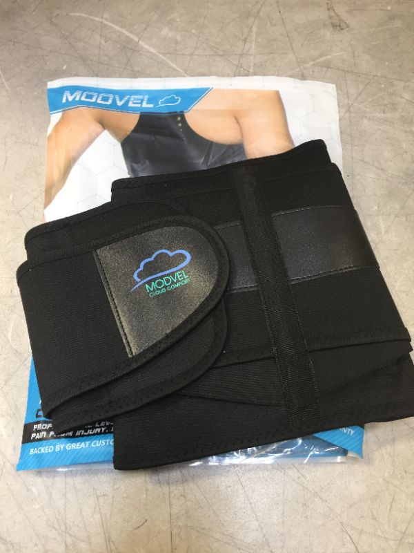 Photo 1 of MODVEL Back Brace - Immediate Relief from Back Pain, Herniated Disc, Sciatica, Scoliosis | FSA or HSA eligible | Breathable Waist Lumbar Lower Back Support Belt with Removable Pad.
