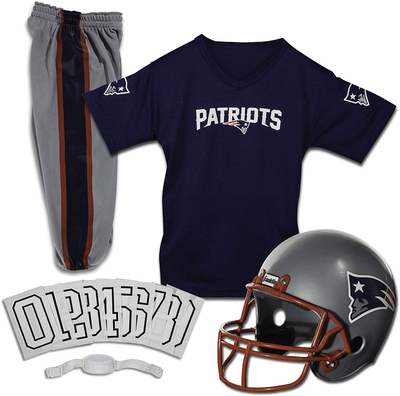 Photo 1 of Franklin Sports NCAA Kids Football Uniform Set - NFL Youth Football Costume for Boys & Girls - Set Includes Helmet, Jersey & Pants
