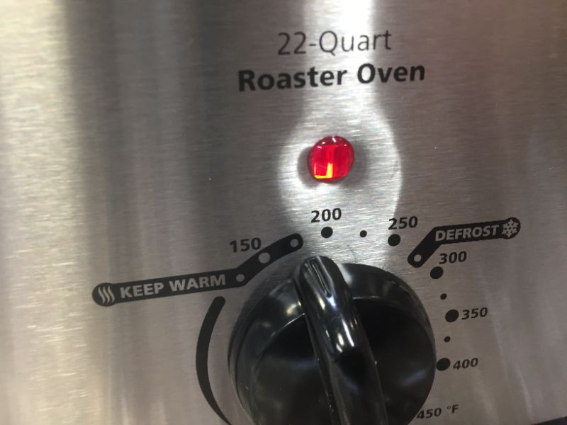 Photo 6 of 22 qt. Roaster Oven with Self-Basting Lid in Stainless Steel