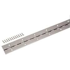 Photo 1 of --10 packs-- 1-1/2 in. x 72 in. Bright Nickel Continuous Hinge
