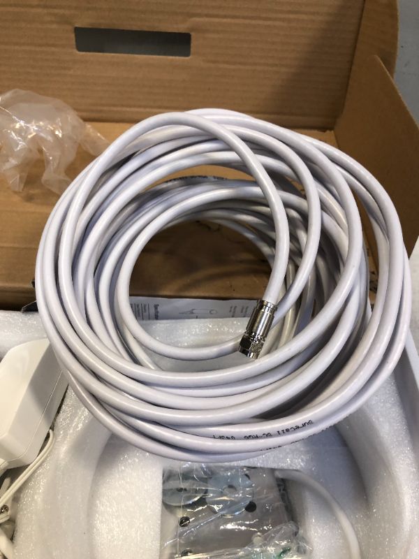 Photo 10 of ***INCOMPLETE*** SureCall Flare Cell Signal Booster for Working from Home up to 2500 sq ft, Boosts 5G/4G LTE, Omni Outdoor Antenna, Multi-User All Carrier, Verizon AT&T Sprint T-Mobile, FCC Approved, USA Company (MISSING OUTDOOR OMNI ANTENNA) 
