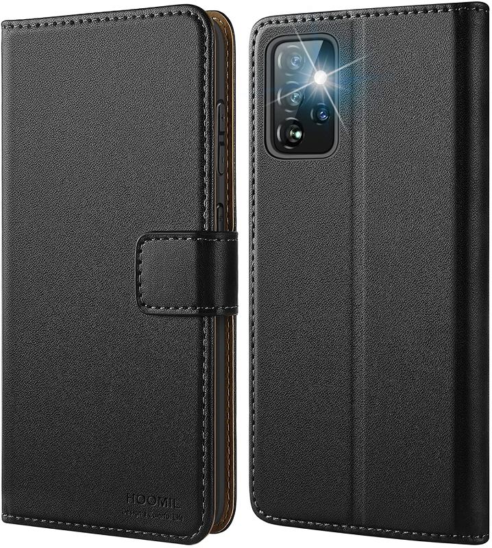 Photo 1 of *** 2 PACKS *** HOOMIL Wallet Series for Samsung Galaxy A72 Case, [Premium Leather] [Comfortable Grip] Slim Fit Protective Flip Phone Cover for Samsung A72 Case, Black
